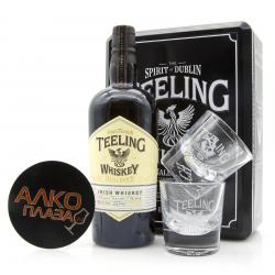 Teeling Irish Whisky Blend gift box with glass - виски Тилинг Айриш Бленд 0.7 л с бокалами