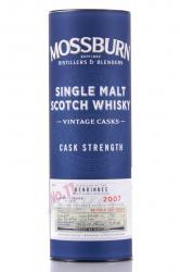 Mossburn Single Malt Scotch Vintage Casks Benrinnes in tube -  виски Моссберн Cингл Mолт Скотч Винтаж Каскс Бенриннес 0.7 л в тубе