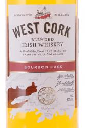 West Cork Bourbon Cask 0.7 л этикетка