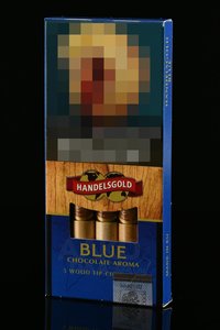 Handelsgold Chocolate Wood Tip-Cigarillos Blue - сигариллы с мундштуком Хандэлсголд Аромат Шоколад Вуд Тип Сигариллос Блю