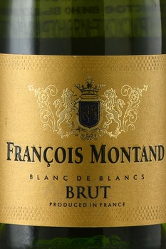 Francois Montand Blanc de Blancs - вино игристое Франсуа Монтан Блан де Блан 0.2 л белое брют