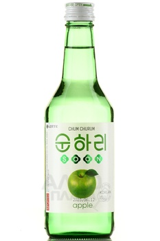 Soju Chum Churum Soonhari Apple - водка Соджу Чум Чурум Сунхари со вкусом яблока 0.36 л