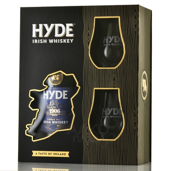 Hyde №9 Port Cask Finish - виски Хайд №9 Порт Каск Финиш 0.7 л в п/у + 2 бокала