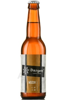 Dargett Weizen - пиво Даргетт Вайцен 0.33 л светлое нефильтрованное