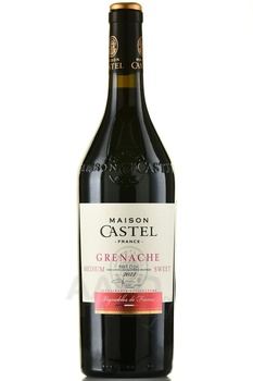 Grenache Pays d’Oc Maison Castel - вино Гренаш Пэи д’Ок Мэзон Кастель 2022 год 0.75 л красное полусладкое