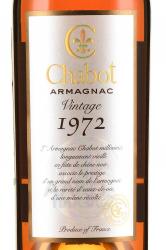 Chabot 1972 - арманьяк Шабо 1972 года 0.7 л