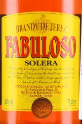 Fabuloso Solera 0.7 л этикетка