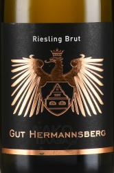 Gut Hermannsberg Riesling Brut - вино игристое Гут Херманнсберг Рислинг Брют 0.75 л брют белое