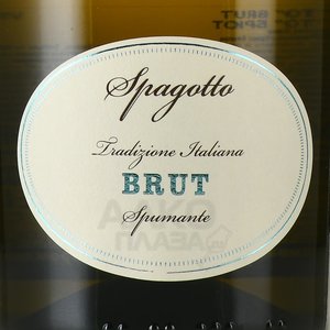 игристое вино Spagotto Brut 0.75 л этикетка