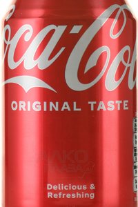 Coca-Cola Classic - напиток безалкогольный сильногазированный Кока-кола классическая 330 мл ж/б
