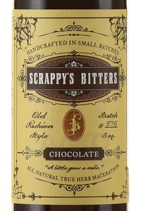 Биттер Scrappys Bitters Chocolate 0.15 л этикетка