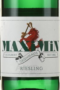 вино Максимин Рислинг 0.75 л белое полусухое этикетка