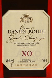 Daniel Bouju XO gift box - коньяк Даниель Бужу 0.7 л ИКСО п/у