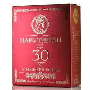 Коньяк армянский Царь Тигран 30 лет выдержки 0.7 л