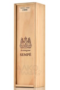 Sempe 1955 Wooden Box - арманьяк Семпе 1955 год 0.7 л в д/у