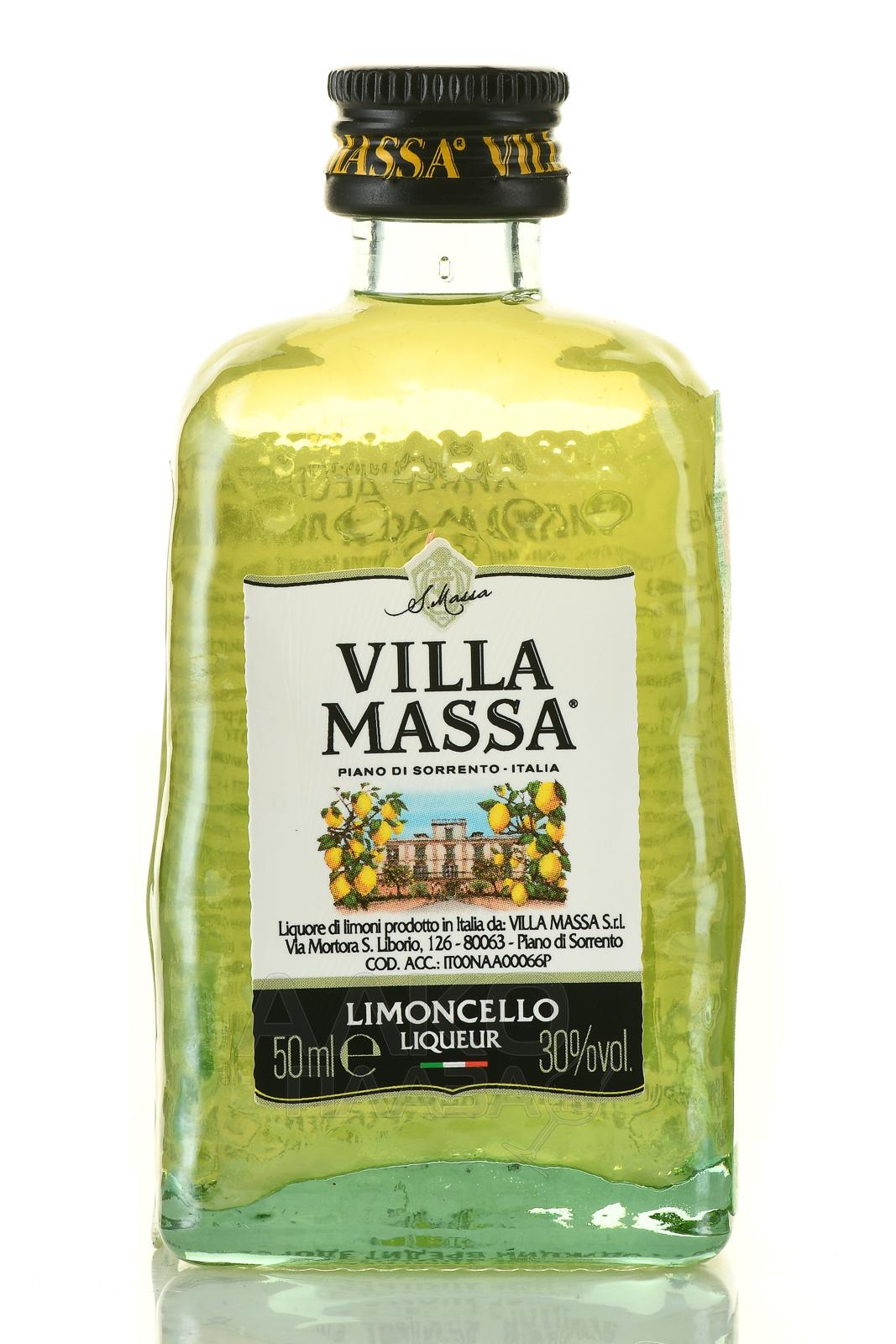 Villa Massa Limoncello - купить ликер Вилла Масса Лимончелло 0.05 л - цена