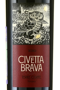 Civetta Brava Toscana IGT - вино Чиветта Брава Тоскана ИГТ 2020 год 0.75 л красное сухое