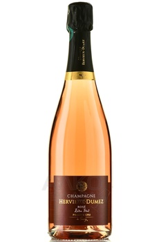 Champagne Hervieux-Dumez Rose - шампанское Шампань Эрвье Дюме Розе 2020 год 0.75 л розовое экстра брют