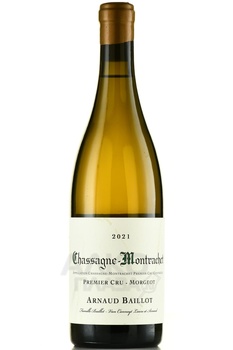 Arnaud Baillot Chassagne-Montrachet 1-er Cru Morgeot AOC - вино Арно Байо Шассань-Монрашэ Моржо Премье Крю АОС 2021 год 0.75 л белое сухое