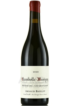 Arnaud Baillot Chambolle-Musigny Gruenchers Premier Cru AOC - вино Арно Байо Шамболь-Мюзиньи Грюаншер Премье Крю АОС 2020 год 0.75 л красное сухое