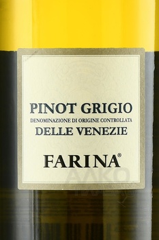 Farina Pinot Grigio delle Venezie - вино Фарина Пино Гриджио делле Венеция 2023 год 0.75 л белое сухое