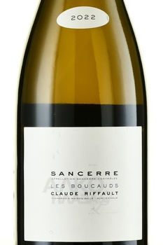 Claude Riffault Les Boucauds Sancerre - вино Клод Риффо Ле Буко Сансер 2022 год 0.75 л белое сухое