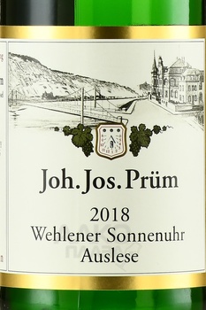 Wehlener Sonnenuhr Auslese - вино Веленер Зонненур Ауслезе 2018 год 0.75 л белое сладкое