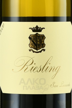 San Leonardo Riesling - вино Рислинг Сан Леонардо 2020 год 0.75 л белое сухое