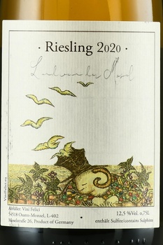 Vini Felici Riesling Mosel - вино Вини Феличи Рислинг Мозель 2020 год 0.75 л белое сухое