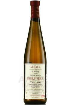Pierre Frick Riesling Marne & Loess Alsace - вино Пьер Фрик Рислинг Марне э Лёс Эльзас 2020 год 0.75 л белое сухое