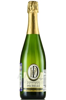 Champagne Philippe Dechelle Blanc de Noirs - шампанское Филипп Дешель Блан де Нуар 2014 год 0.75 л белое брют