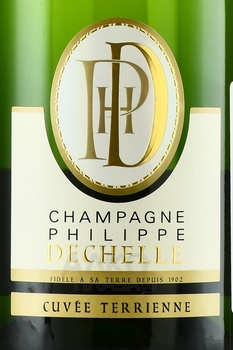 Champagne Philippe Dechelle Cuvee Terrienne - шампанское Филипп Дешель Кюве Террьен 2016 год 0.75 л белое брют