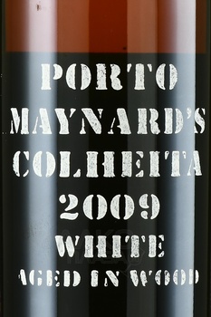 Maynard’s Porto Colheita White - портвейн Майнардс Порто Колейта Уайт 2009 год 0.75 л в д/у