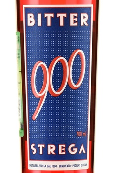 Strega Bitter 900 - ликер Стрэга Биттер 900 0.7 л