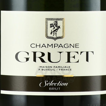 Champagne Gruet Selection - шампанское Шампань Грюэ Селексьон 2020 год 0.75 л белое брют