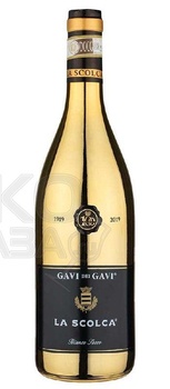 La Scolca Gavi dei Gavi - вино Ла Сколька Гави дей Гави золотая бутылка 2022 год 0.75 л белое сухое