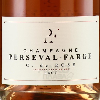 Champagne Perseval-Farge С. de Rose - шампанское Шампань Персеваль-Фарж К. де Розе 2017 год 0.75 л брют розовое