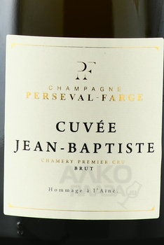 Champagne Perseval-Farge Cuvee Jean-Baptiste - шампанское Шампань Персеваль-Фарж Куве Жан-Баптист 2012 год 0.75 л белое брют