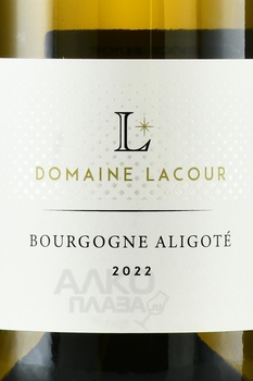 Domaine Lacour Bourgogne Aligote - вино Домен Лакур Бургонь Алиготе 2022 год 0.75 л белое сухое