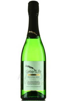 GreenLife Sauvignon Blanc Bubbles - вино игристое ГринЛайф Совиньон Блан Баблс 0.75 л белое экстра брют