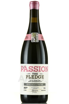 The Pledge Our Passion Appassimento Pinotage - вино Зе Пледж Ауа Пешн Аппассименто Пинотаж 2021 год 0.75 л красное полусухое