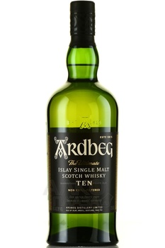 Ardbeg 10 Years Old - виски солодовый Ардбег 10 лет 0.75 л