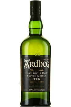 Ardbeg 10 Years Old - виски солодовый Ардбег 10 лет 0.75 л в п/у