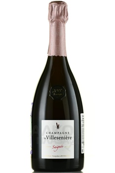 Champagne La Villeseniere Saignee - шампанское Шампань Ла Вилльсеньер Сенье 2015 год 0.75 л розовое экстра брют