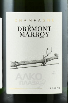 Champagne Dremont Marroy La Lierie - шампанское Шампань Дремон Марруа Ла Лиери 2019 год 0.75 л белое экстра брют