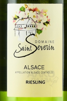 Domaine Saint Severin Alsace Riesling - вино Домен Сэн Северин Эльзас Рислинг 2022 год 0.75 л полусухое белое