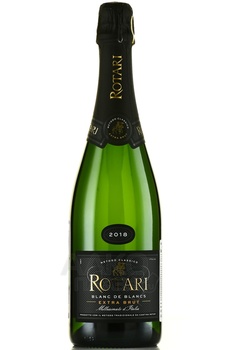 Trento Rotari Blanc de Blanc Extra Brut - вино игристое Тренто Ротари Блан де Блан Экстра Брют 2018 год 0.75 л белое экстра брют