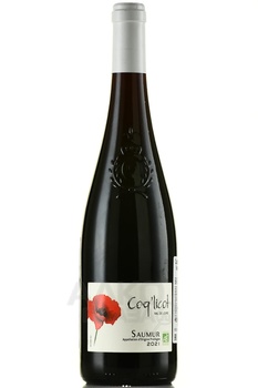 Coq’licot Saumur - вино Коклико Сомюр 2021 год 0.75 л красное сухое