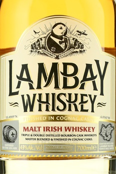 Lambay Malt Irish Whiskey - виски Ламбей Молт Айриш Виски 0.7 л в п/у