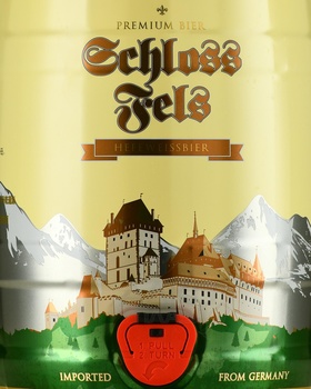 Schloss Fels - пиво Шлосс Фельс 5 л светлое нефильтрованное